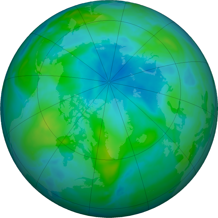 Arctic ozone map for 20 September 2021